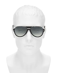 Dimitry Flat Top Aviator Sunglasses, 61mm