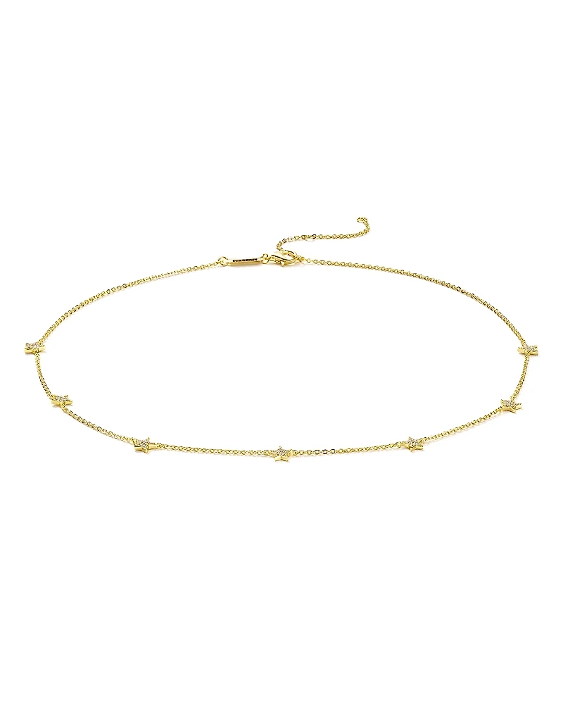Argento Vivo Pave Star Choker Necklace, 15