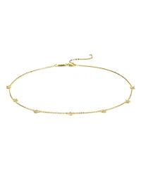 Argento Vivo Pave Star Choker Necklace, 15