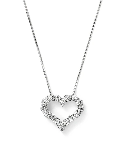 Diamond Heart Pendant Necklace