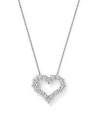 Diamond Heart Pendant Necklace