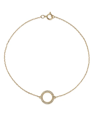 Bloomingdale's Fine Collection Diamond Circle Bracelet
