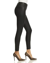 Coated Leather-Effect Jeans