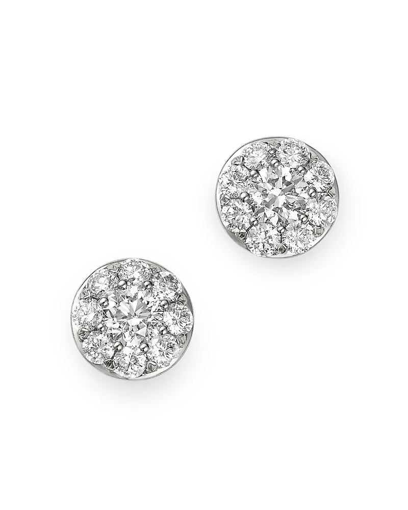 Bloomingdale's Fine Collection Diamond Circle Tiny Stud Earrings