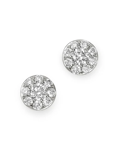 Bloomingdale's Fine Collection Diamond Circle Tiny Stud Earrings