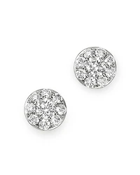 Bloomingdale's Fine Collection Diamond Circle Tiny Stud Earrings