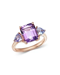 Bloomingdale's Fine Collection Amethyst & Tanzanite Cocktail Ring