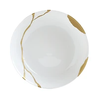Bernardaud Kintsugi-Sarkis 24K Gold Open Vegetable Dish