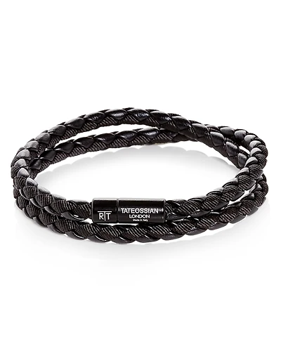 Tateossian Double Wrap Woven Bracelet