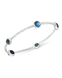 Ippolita Sterling Silver Rock Candy Eclipse Five-Stone Bangle Bracelet