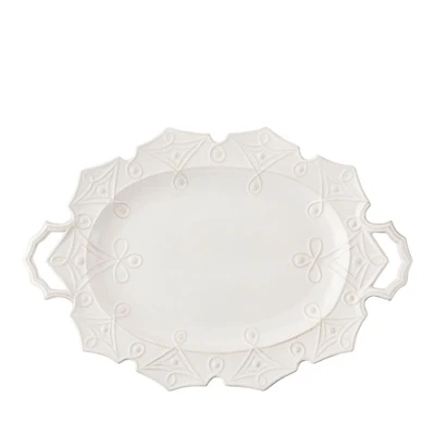 Jardins du Monde Whitewash Turkey Platter