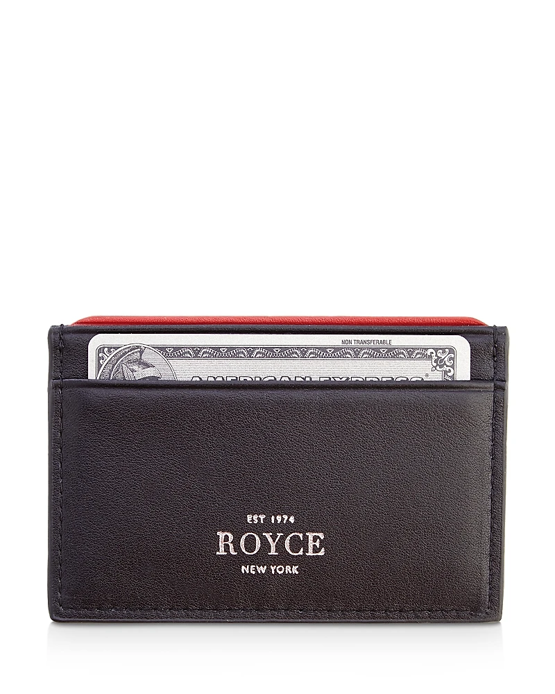 Royce New York Leather Rfid-Blocking Executive Slim Credit Card Case