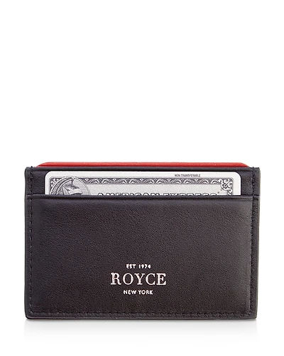 Royce New York Leather Rfid-Blocking Executive Slim Credit Card Case