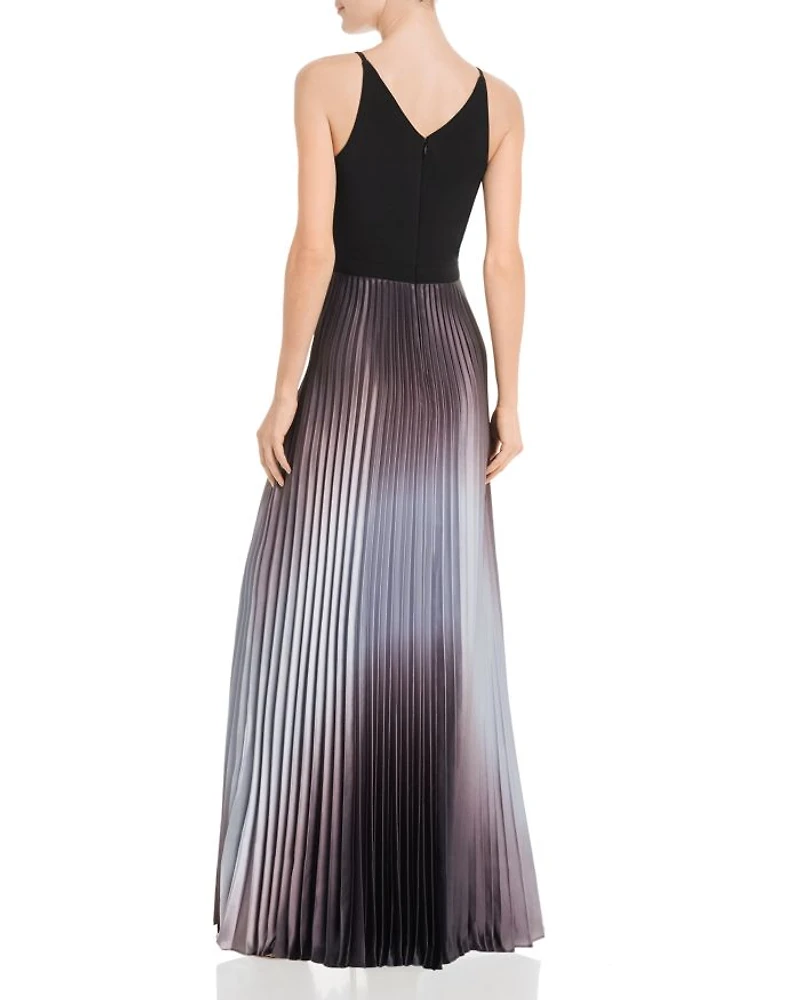Pleated Shimmer Gown - Exclusive