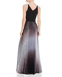 Pleated Shimmer Gown - Exclusive