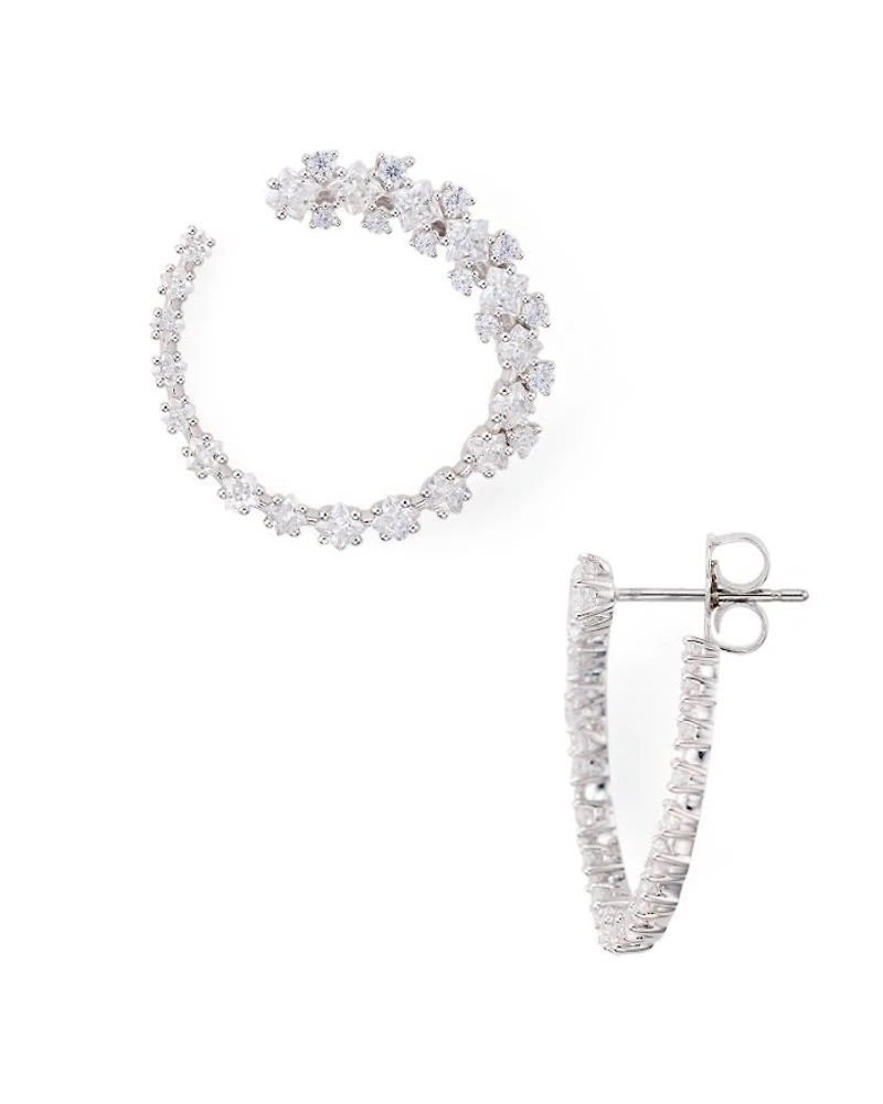 Tulle Gradient Hoop Earrings