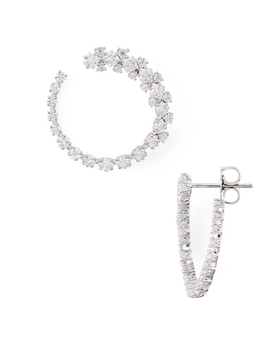 Tulle Gradient Hoop Earrings