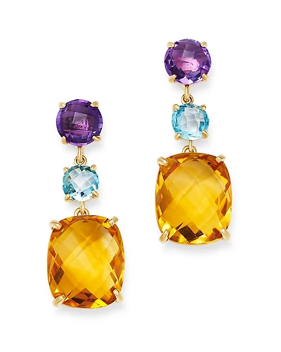 Bloomingdale's Fine Collection Multi-Gemstone Drop Earrings