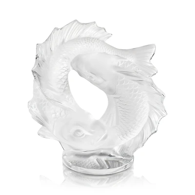 Lalique Double Fish Figure