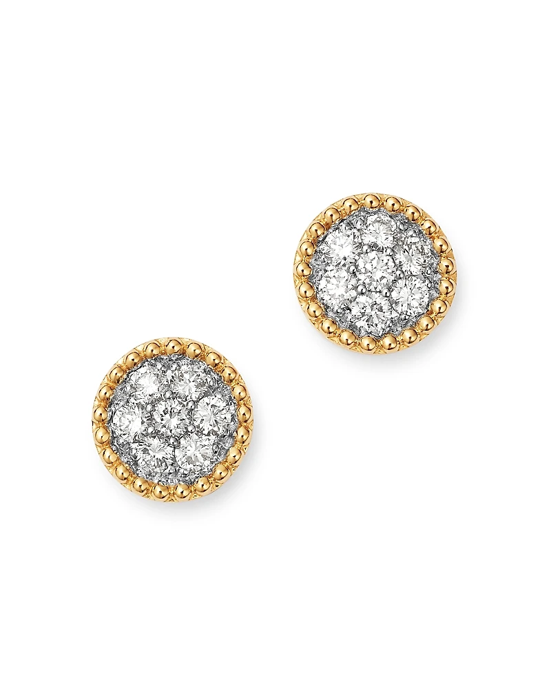 Bloomingdale's Fine Collection Cluster Diamond Milgrain Stud Earrings