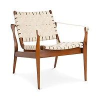 Safavieh Couture Dilan Leather Safari Chair