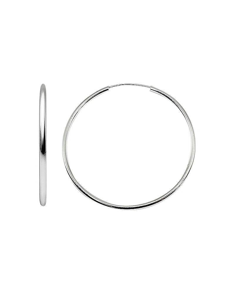 Aqua Large Hoop Earrings