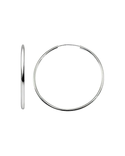 Aqua Large Hoop Earrings