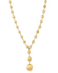 Marco Bicego 18K Yellow Gold Africa Diamond Y Necklace, 16.75