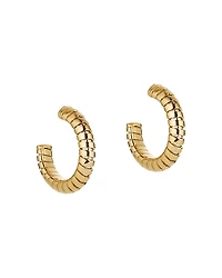 Marina B 18K Yellow Gold Trisolina Hoop Earrings