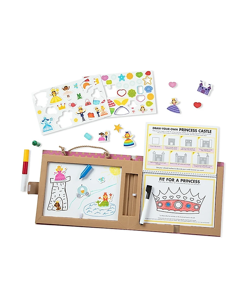 Melissa & Doug Play, Draw, Create Princess Activity Kit - Age 3+