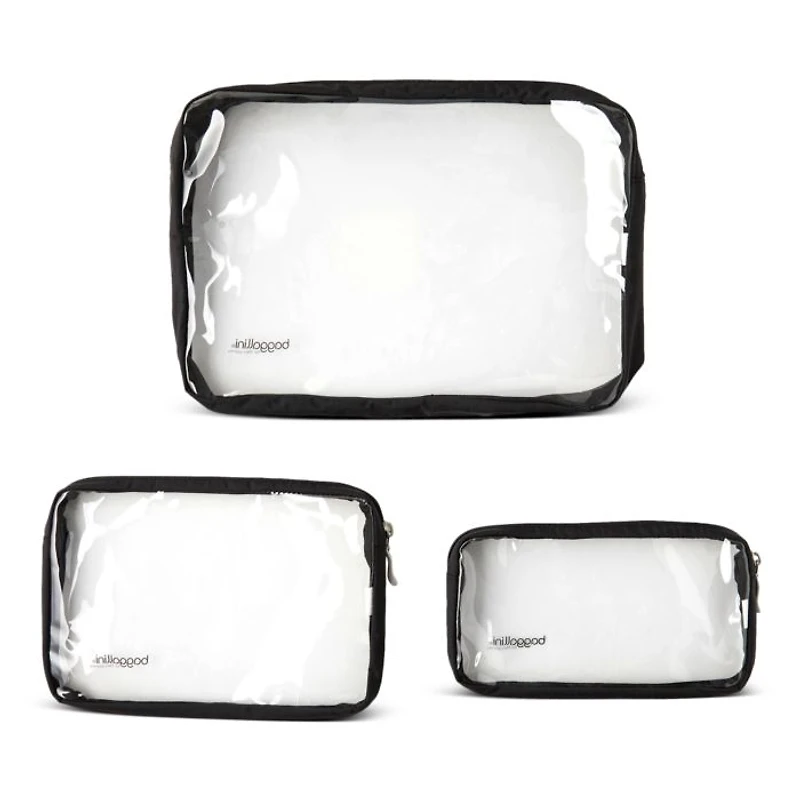 Clear Travel Pouch Set