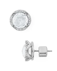 kate spade new york That Sparkle Pave Large Round Stud Earrings