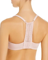 Future Foundation Lace-Racerback Front-Close Contour Bra