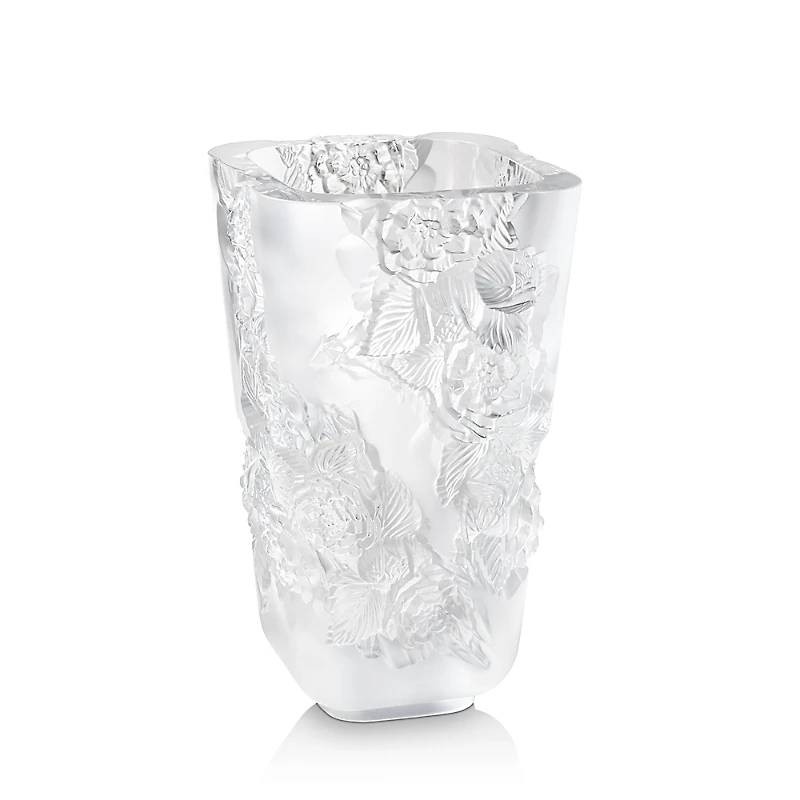 Lalique Pivoines Large Vase