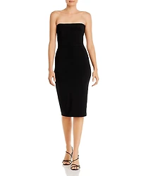 Norma Kamali Strapless Midi Dress