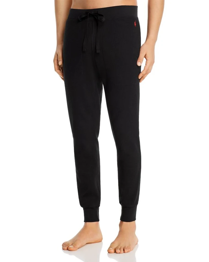 Waffle Texture Pajama Jogger Pants