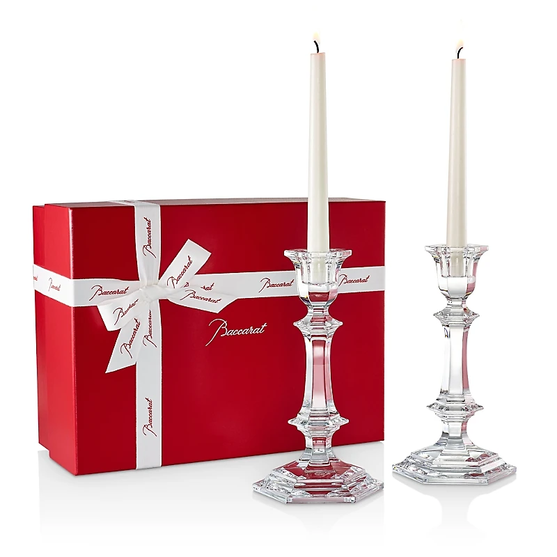 Baccarat Harcourt Candlesticks, Set of 2