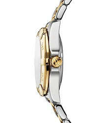 Aquaracer Quartz Ladies' Mother of Pearl Steel & 18K Yellow Gold Coating Watch, 32mm