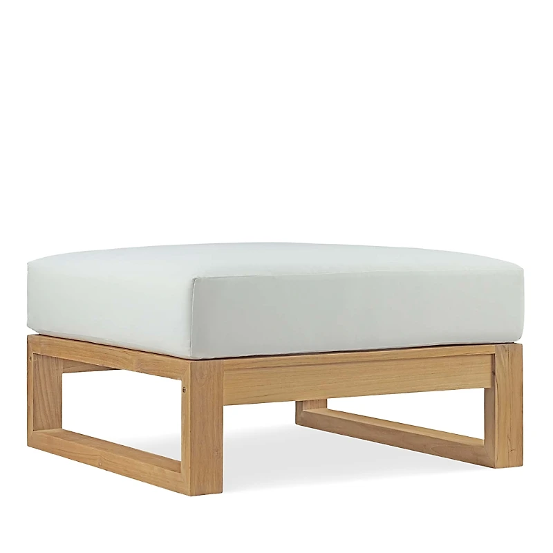 Modway Upland Outdoor Patio Teak Ottoman