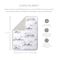 Oilo Studio Misty Mountain Jersey Cuddle Blanket