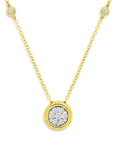 Bloomingdale's Fine Collection Diamond Station Pendant Necklace