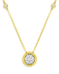 Bloomingdale's Fine Collection Diamond Station Pendant Necklace