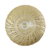 Rufolo Glass Gold Crocodile Small Cake Stand