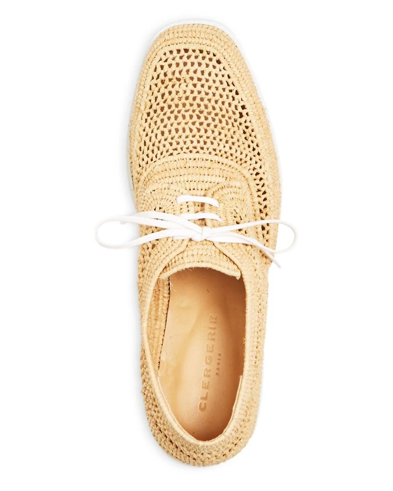 Women's Lisa Woven Wedge Platform Oxfords