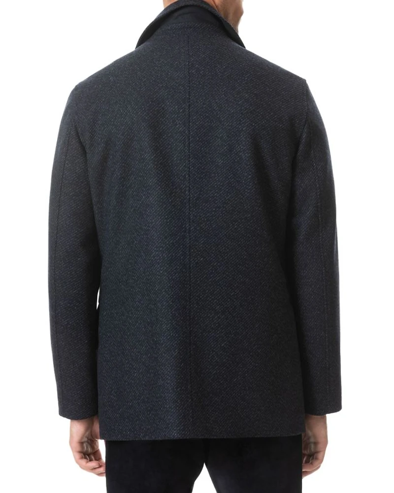 Horsham Downs Mélange Twill Peacoat