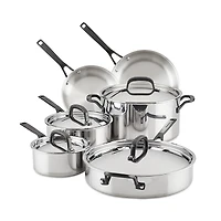 KitchenAid 5-Ply Clad Stainless Steel 10-Piece Cookware Set