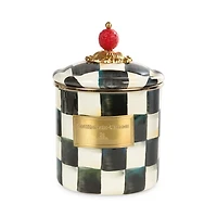 Courtly Check Enamel Canisters