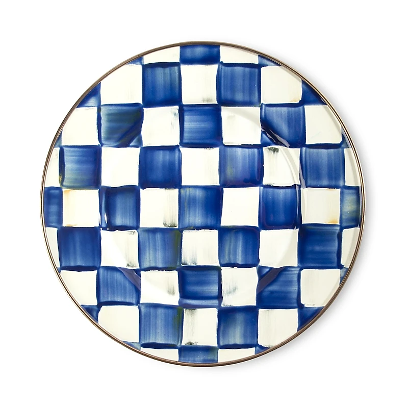MacKenzie-Childs Royal Check Salad Plate