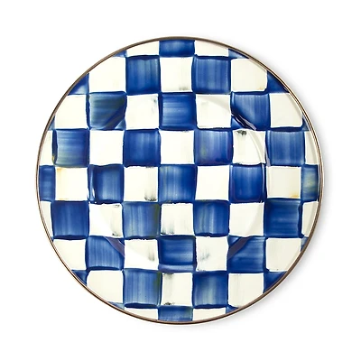 MacKenzie-Childs Royal Check Salad Plate