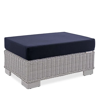 Modway Conway Sunbrella Outdoor Patio Wicker Rattan Ottoman